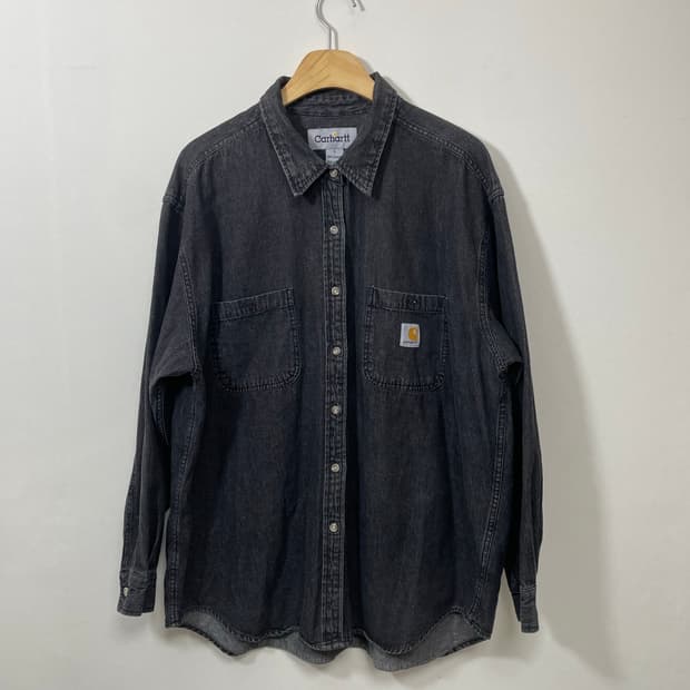 칼하트Carhartt 블랙데님 셔츠 M - S33