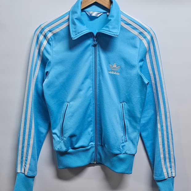 아디다스 여성 파이어버드 스카이블루 트랙탑져지 85