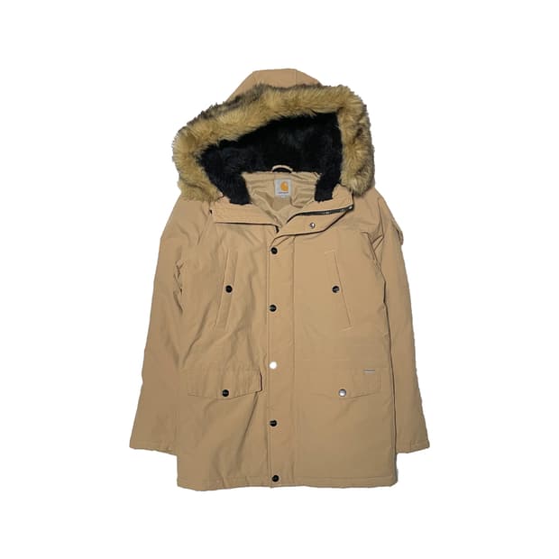 칼하트 앵커리지 베이지 패딩 파카