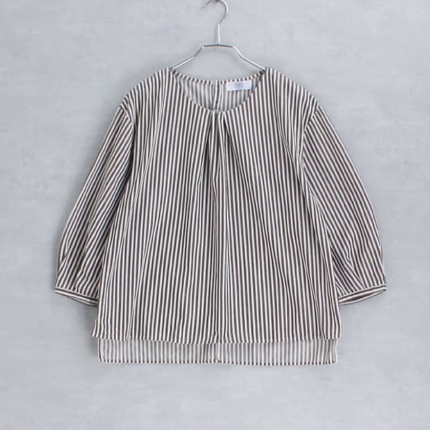 J.PRESS _ stripe blouse S5835