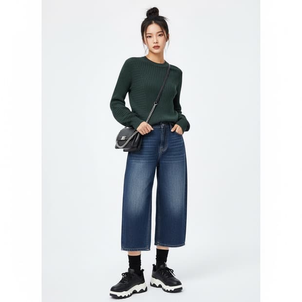 Theory 띠어리 그린 셔링 니트 P (미니멀)