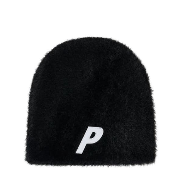 새상품) 팔라스 포우 모헤어 P 나인 커프 비니 블랙