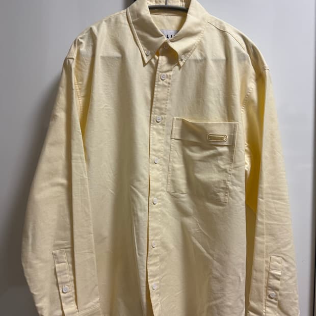 솔리드옴므 파스텔 옐로우 셔츠