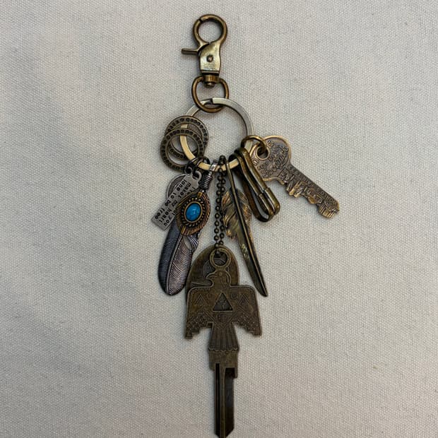 🗝 빈티지 터키석 썬더버드 키링