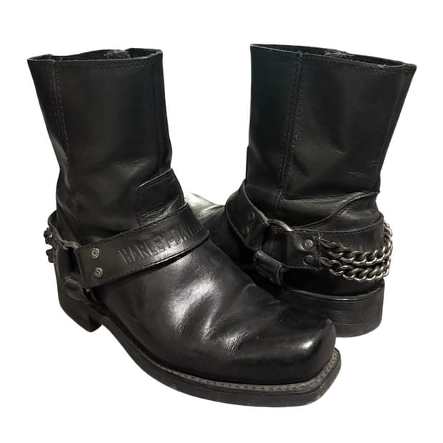 할리데이비슨 하네스 체인 엔지니어 부츠 270 바이커 웨스턴 모터사이클