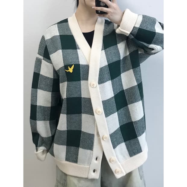 와릿이즌 니트 가디건 L