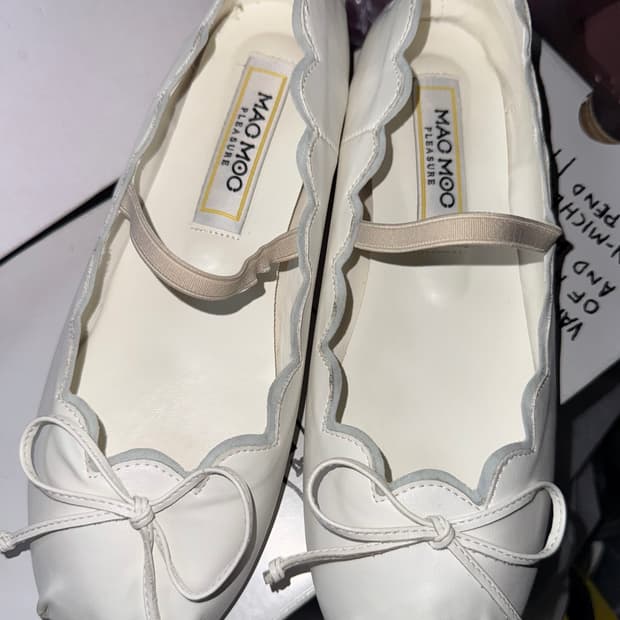 마크모크 화이트 단화