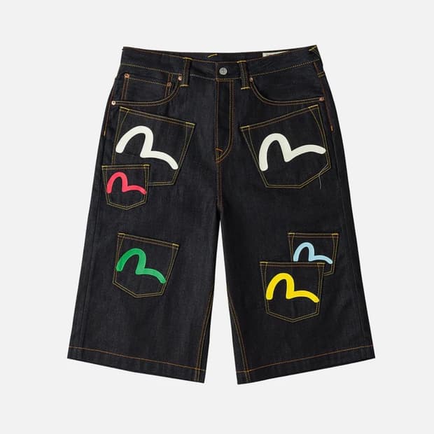 PAINTED DENIM JEAN 데님 반바지