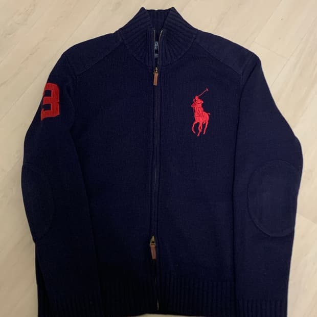 폴로 랄프로렌 빅포니 램스울 니트집업