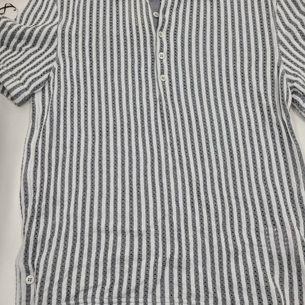 톰브라운 스트라이프 골지트리밍 반팔티 사이즈1