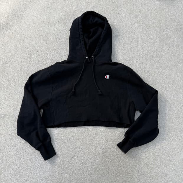 XL 리폼 챔피온 여성 크롭 후드티 0120T