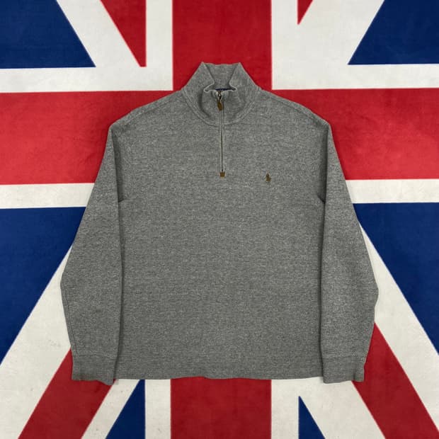 폴로 하프집업 M 