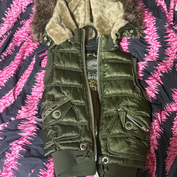 코르셋 조끼패딩