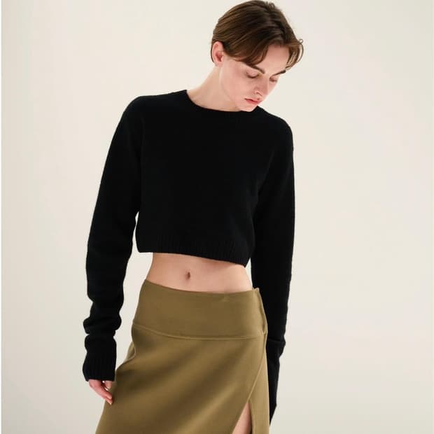 오라리 Aulalee BRUSHED RASCHEL MOLE KNIT