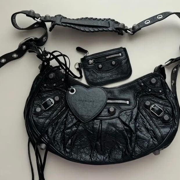 (새상품급) 발렌시아가 르 카골 램스킨 스몰S +하트거울 +지갑