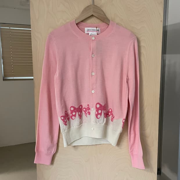 꼼데가르송 걸 디즈니 리본 가디건