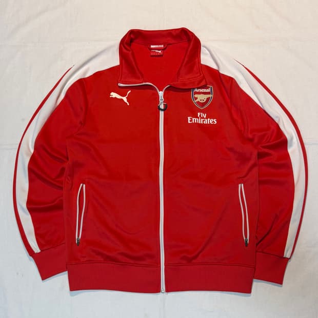 대장급 푸마 14-15 아스날 트랙탑 져지 레드 화이트