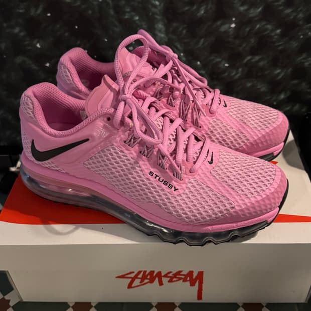 나이키 x 스투시 에어맥스 2013 싸이킥 핑크