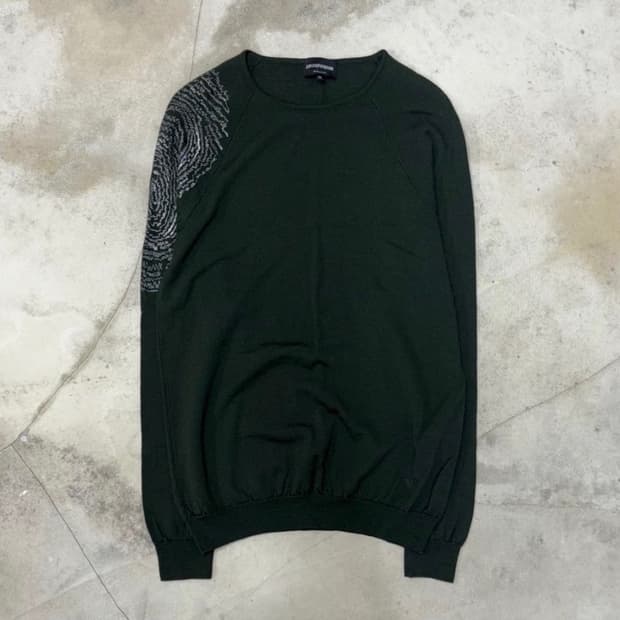 SS17 Emporio Armani Fingerprint knit