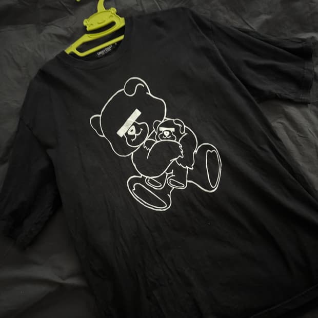 언더커버 곰돌이 반팔 티셔츠 (블랙, 4사이즈)