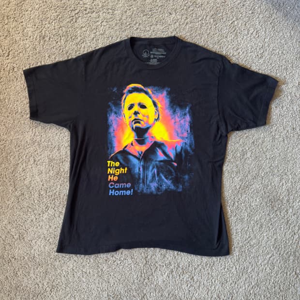 빈티지 할로윈 마이클마이어스 호러 티셔츠