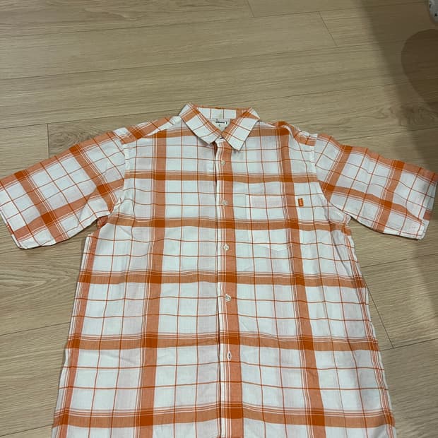 스투시 오렌지 체크셔츠 빈티지 아카이빙