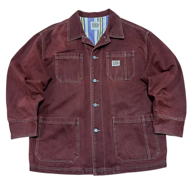✨ (바배) 겟 유즈드 데님 버건디 자켓 