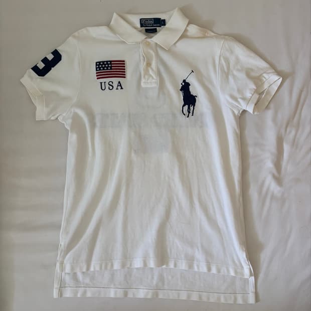 폴로 빅포니 카라 USA 성조기