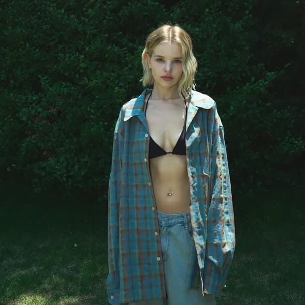 어페어오브 체크 셔츠