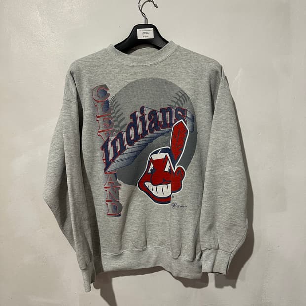빈티지 90s 클리블랜드 인디언스 스웻셔츠 
