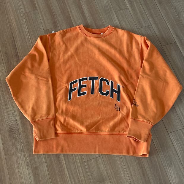 Fetch 스웨트 셔츠 orange dying