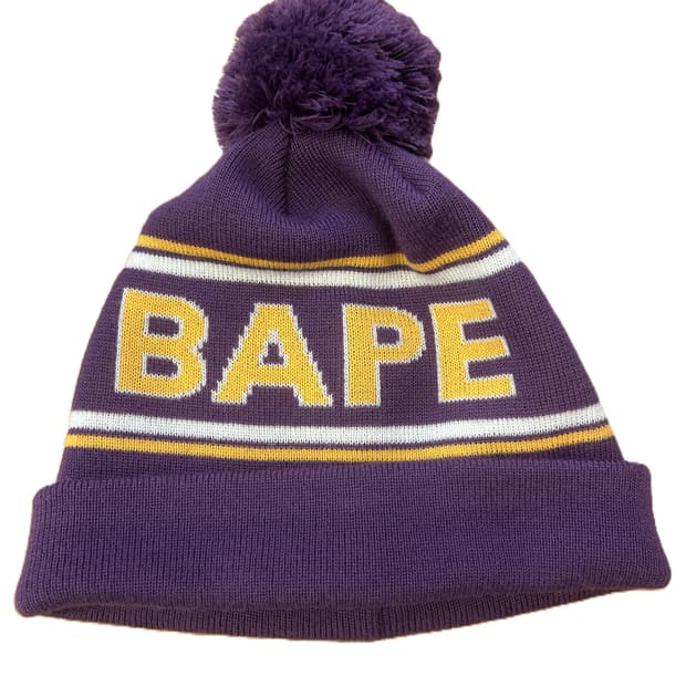 베이프 니트 캡 퍼플