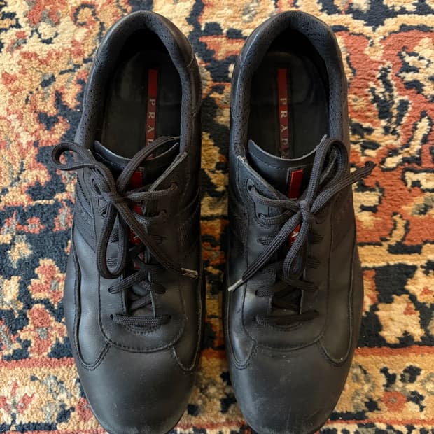 프라다 스포츠 레더 슈즈