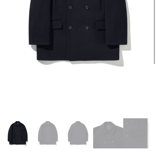 히즈핸더 피코트 3사이즈