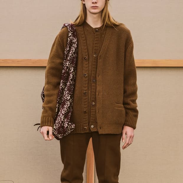 언더커버 21aw 도킹 가디건 블랙