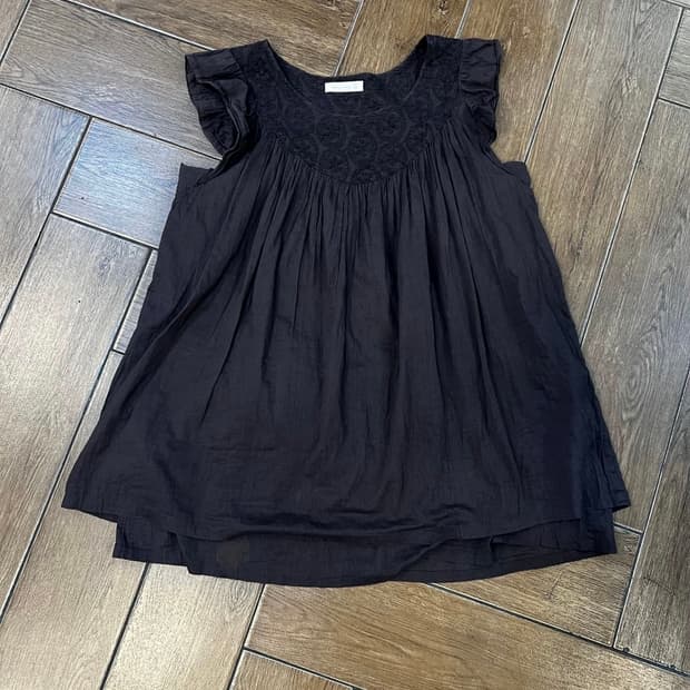 빈티지 프릴 상의