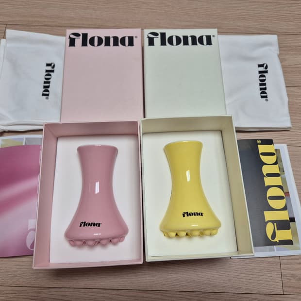 (새상품) 플로나 세라믹 괄사 핑크, 옐로우