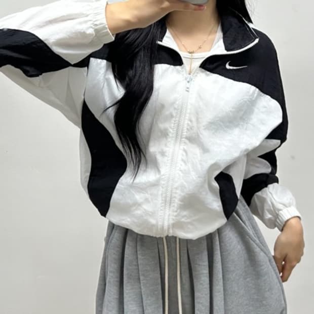 나이키 흰검 대장급 윈드브레이커 자켓 바람막이