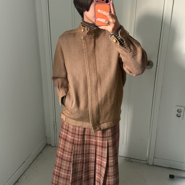 일본빈티지 헤링본 울자켓