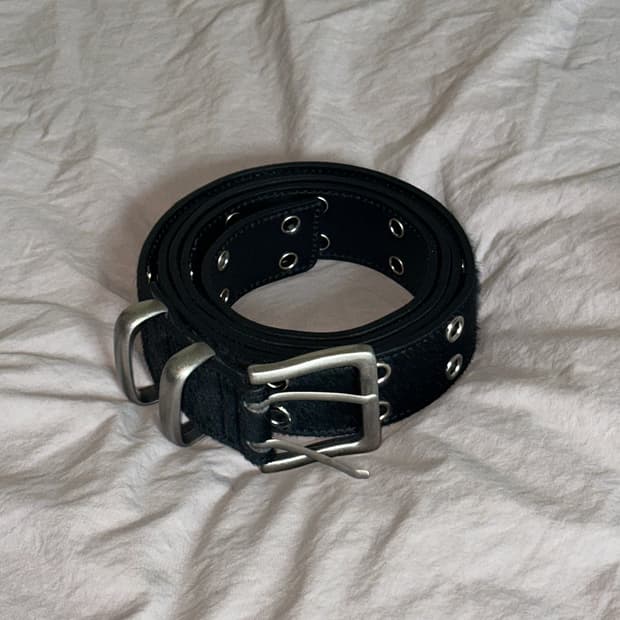 Kamien x MJD Double Hole Belt Black