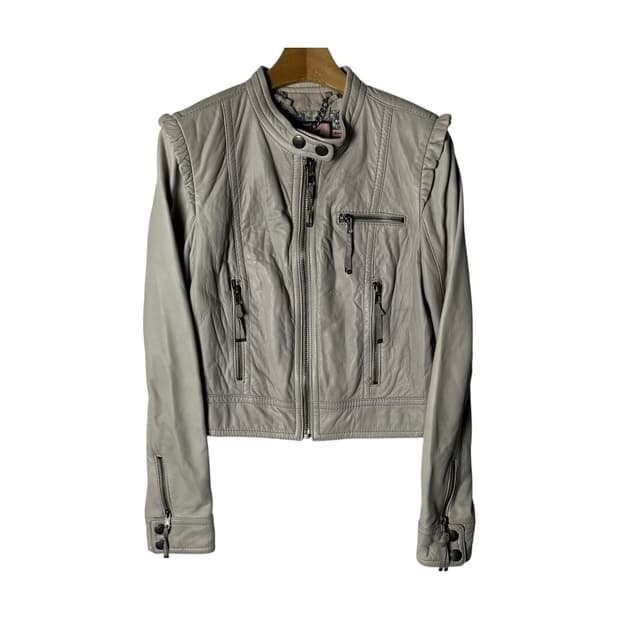 [Juicy Couture] 쥬시꾸뛰르 숄더 셔링 레더자켓