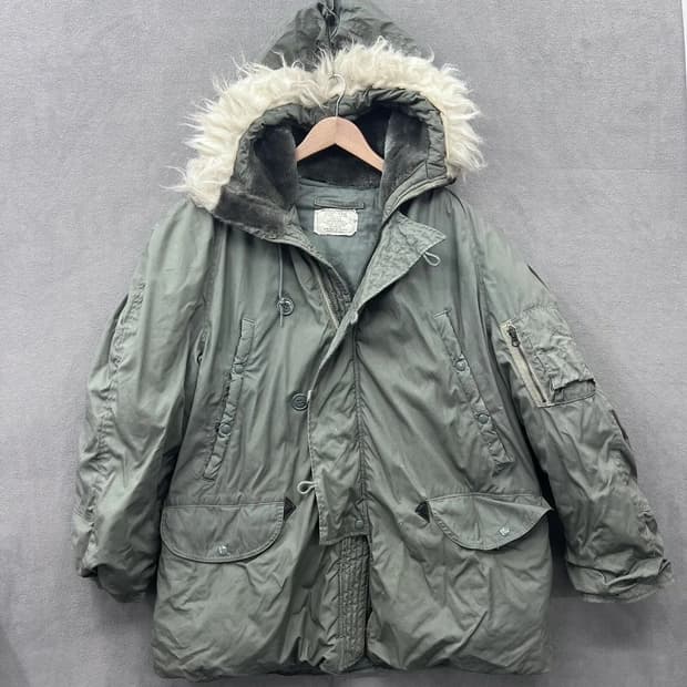 미군 오리지널 80’s 그린브리어 N3B 익스트림 야상 개파카