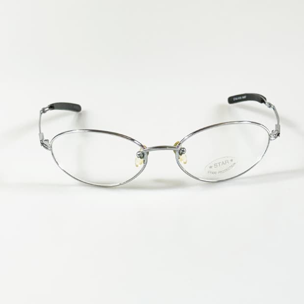 90s STAR 실버 슬림 오벌 프레임 빈티지 안경