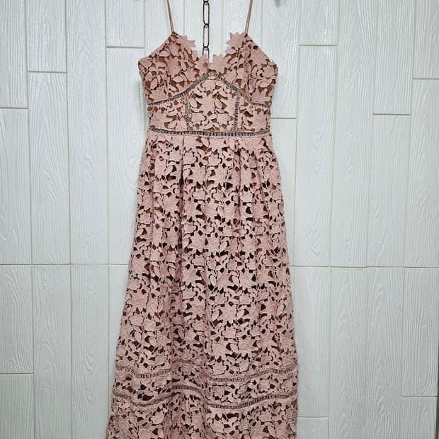 레이스뷔스티에 롱원피스