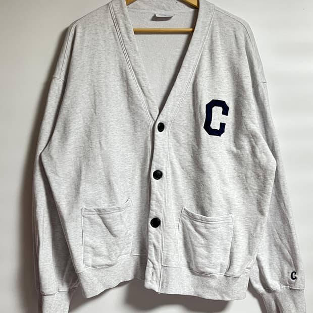 커버낫 브이넥 그레이 오버핏 가디건 L