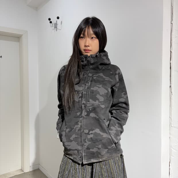 Beams Heart 카모 후드집업 자켓