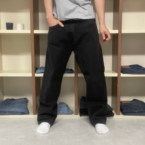 리바이스 Levi’s 569 흑청 (34x32)