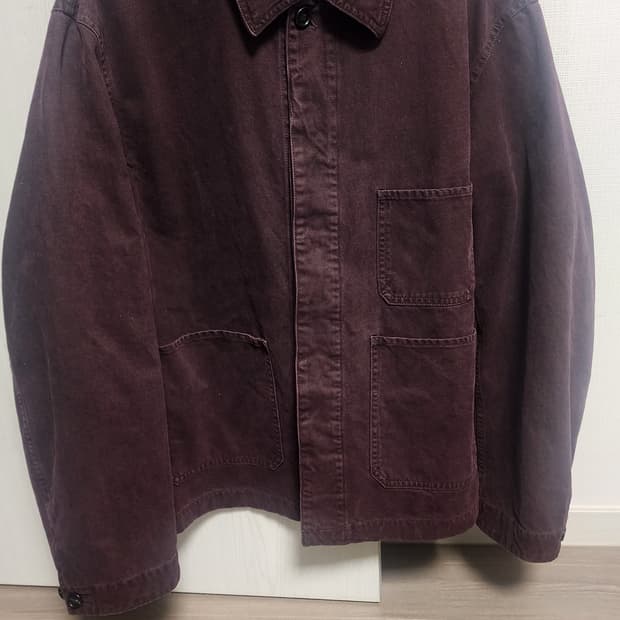 포터리 브러쉬드 코튼 워크자켓 플럼 3사이즈 새상품