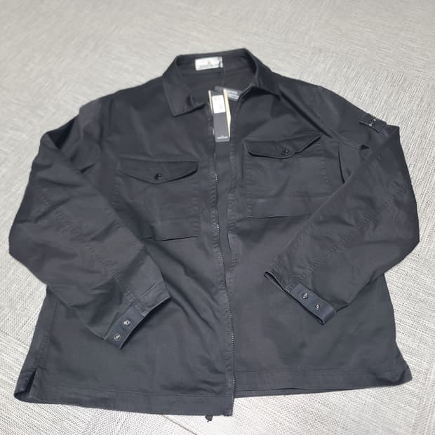 스톤아일랜드 사틴 오버 셔츠 자켓 xxl 110~