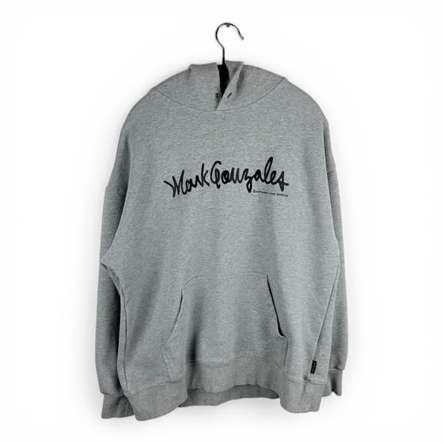 (M) 마크곤잘레스 로고 후드 티 그레이